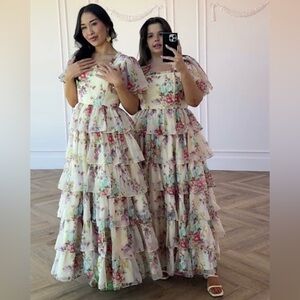 Floral Ruffle Maxi Dress